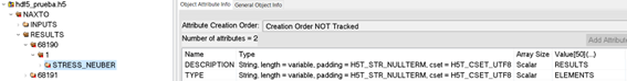 Result attributes