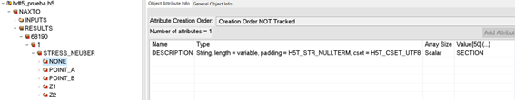 Section attributes