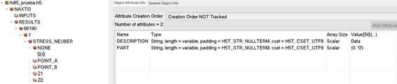 Dataset attributes